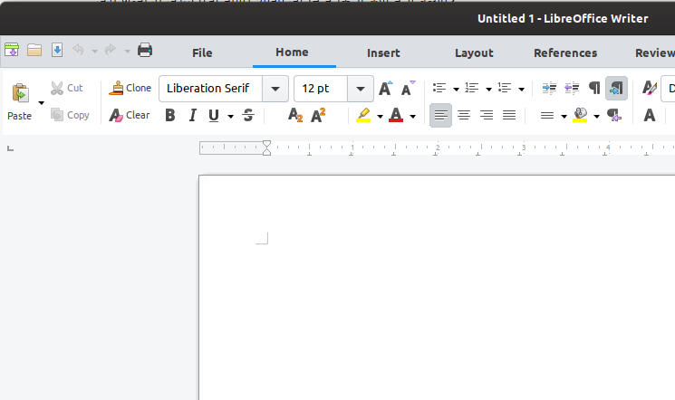 GUI Interface in Libre office Writer Linux